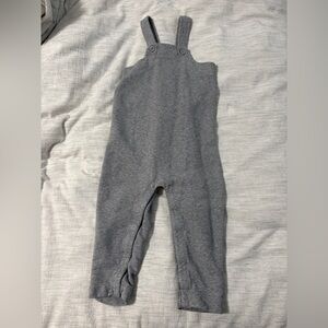 Organic Cotton Gray Kids Unisex Overalls